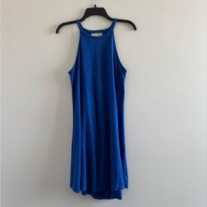 GAP Dress Easy Tee Cobalt Blue Tank Cotton Modal Knit Women S Casual Boho Beach